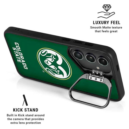 Colorado State University CSU Rams Logo Galaxy S24 FE Kickstand Case